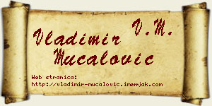 Vladimir Mučalović vizit kartica